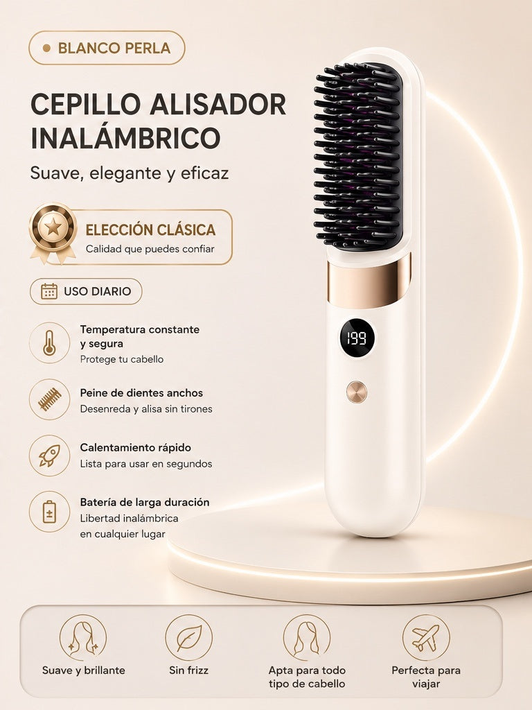 Cepillo Alisador Inalámbrico